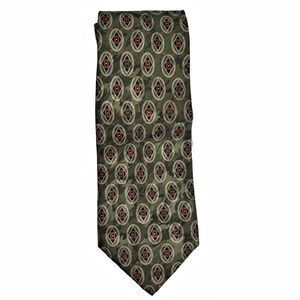 Stafford Executive Mens Silk Necktie Geometric Abstract Made Italy Preppy